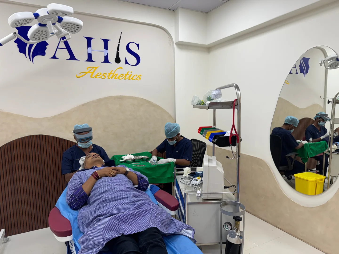 AHIS Aesthetics surgeon-led hair transplant procedure in Mysore