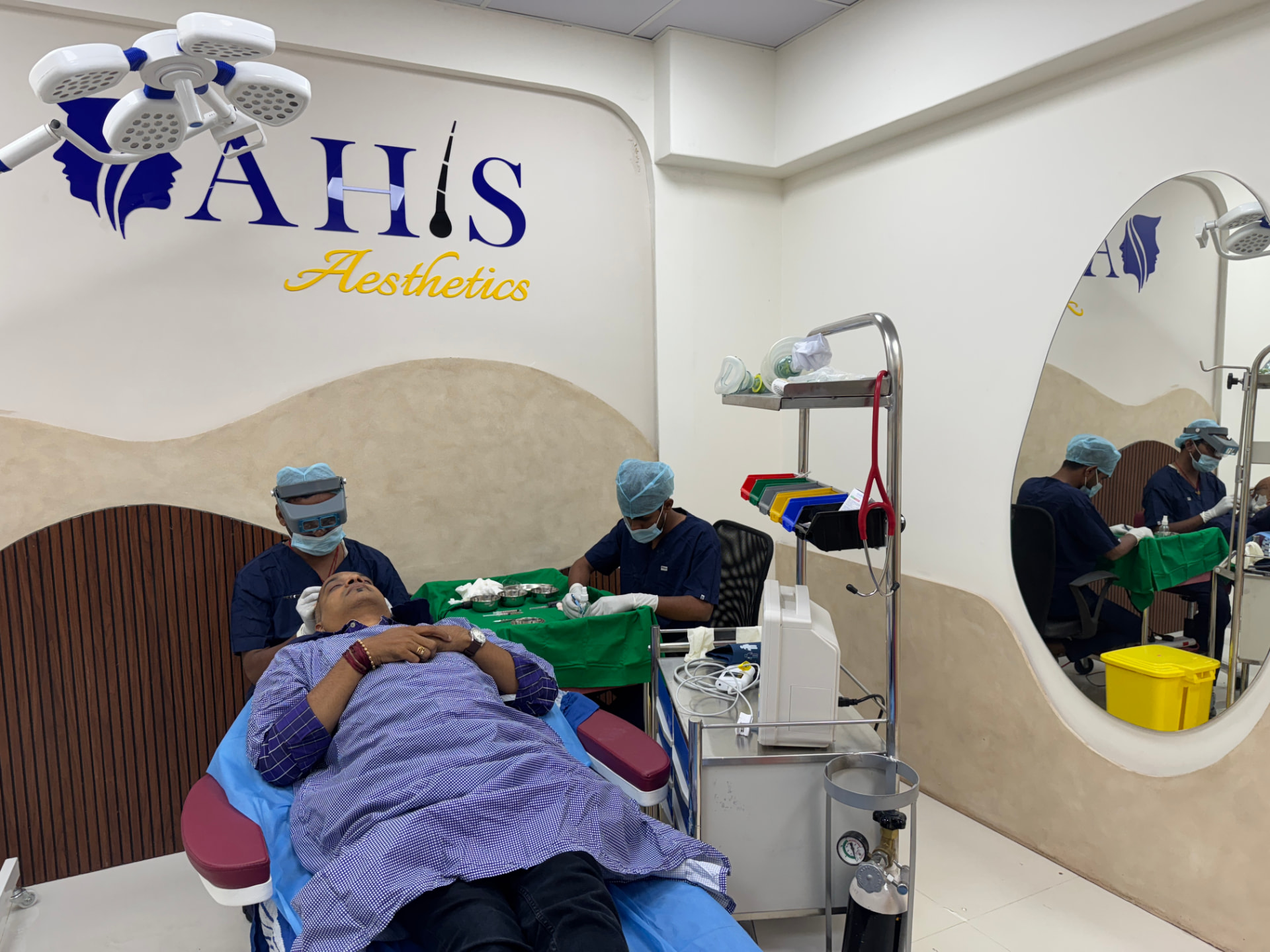 AHIS Aesthetics surgeon-led hair transplant procedure in Mysore